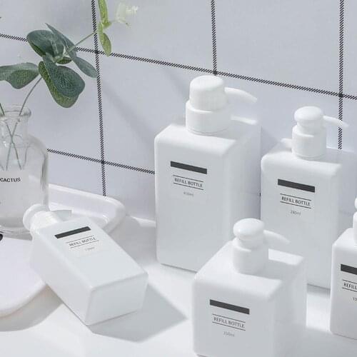 100/150/250/280/450ml Empty Shampoo Lotion Shower Gel Refillable Bottle Pump Bottle Dispenser Cosmetic Containers