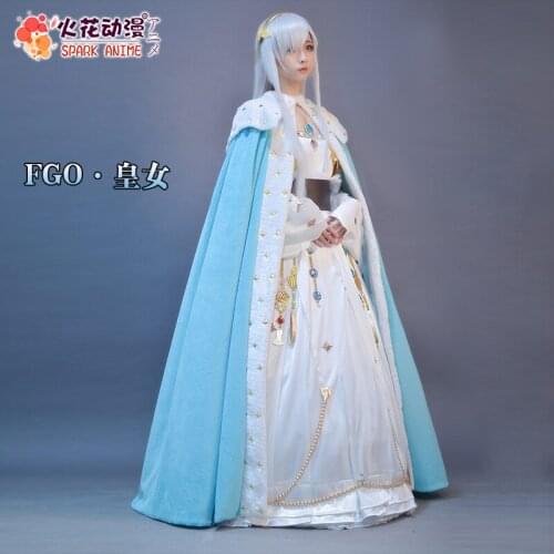 Hot Game Fate/Grand Order Anastasia Cosplay Costumes Caster FGO Archduchess Uniform Dress Full Set For Female Role Play Clothing