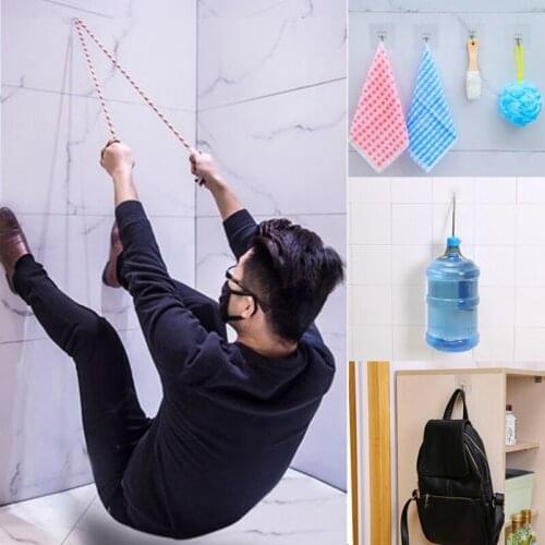 Hot sale Strong Transparent Suction Cup Sucker Wall Hooks Hanger for Kitchen Bathroom Home (2)