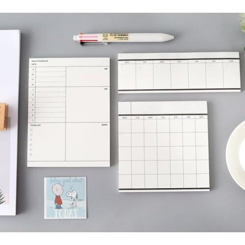 2020 Classical 50 Sheets Weekly Monthly Planner Memo Pad Notes To Do List Notepad Paperlaria School Office Stationery