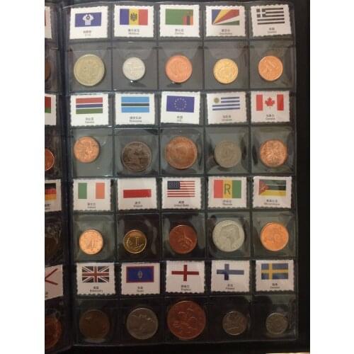 Collection COINS of various values in 60 countries,silver coins coin book metal handicraft home decoration