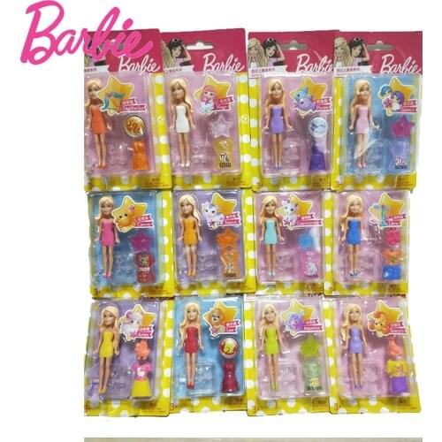 Genunie Mini Barbie Doll The Horoscope Princess Dolls Dress Up Leo Aries Gemini Complete Set Collection Christmas Gifts DNT33