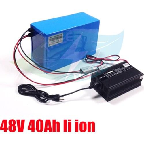 Electric Motorcycle Scooter Ebike Li ion 48v 40ah lithium battery with charger