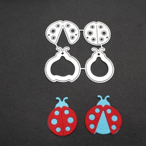 Cute Ladybugs Metal Cutting Dies Stencil for DIY Scrapbooking Photo Album Embossing Paper Cards Decorative Crafts Die Cut