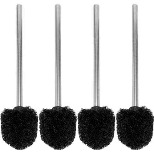 Set Of 4 Toilet Brush with Long Handle Toilet Brush Replacement, Toilet Brush Stainless Steel, 36.5 X 9 Cm