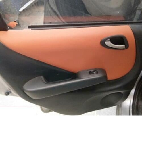 4PCS Microfibre Leather Interior Doors Panel Cover For Honda Fit Hatchback Sedan 2004 05 06 2007 AAB177