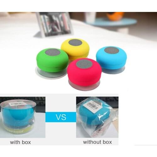 2016 HOT New Portable Waterproof Wireless Bluetooth Speaker Shower Car Handsfree Receive Call & Music Suction Phone Mic Promotio