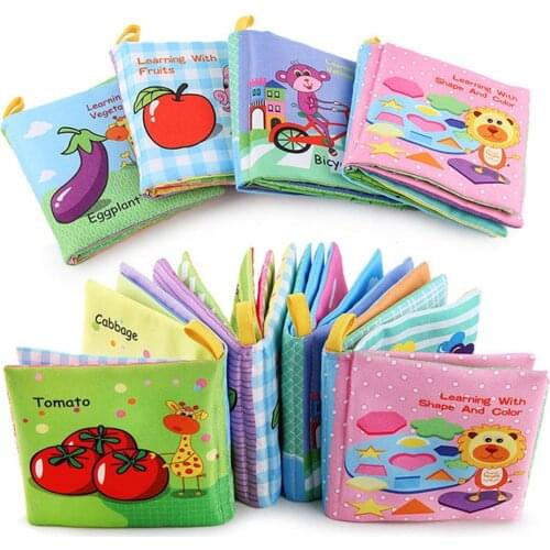 Educational Toy Soft Cloth Learning Cognize Books Cloth Baby Book Intelligence Development For 0-36 Months Kids Quiet Book Toys