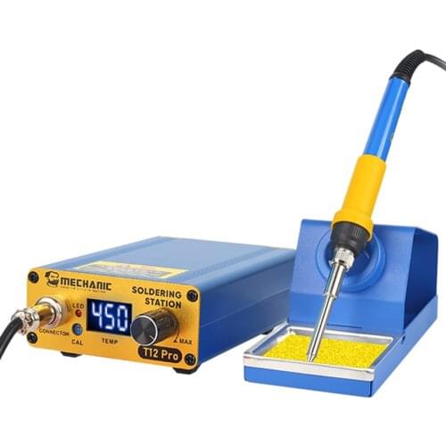 Mechanic T12 Pro Intelligent Anti-Static Digital Temperature Controller Soldering Station Electric Soldering Iron Quick Heating