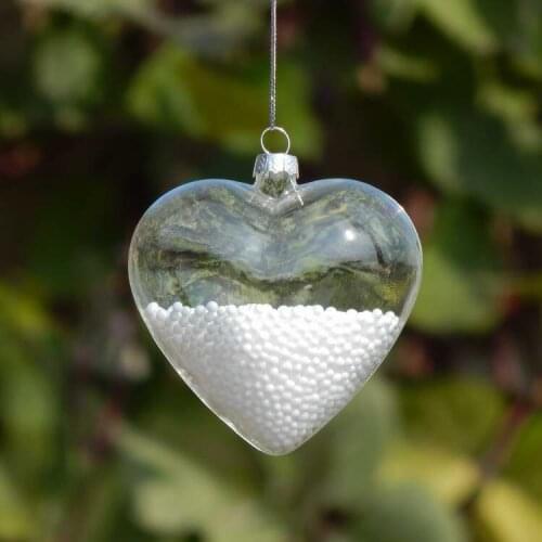 Pearlescent Ball Christmas Tree Ornaments Transparent Covered Ball Ornament Gift