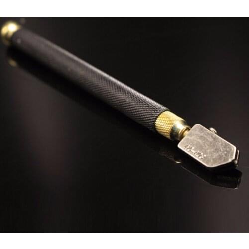 Professional Oil Feed Glass Cutter Diamond Antislip Metal Handle Cutting Tools for 3-mm15mm / 8-12mm
