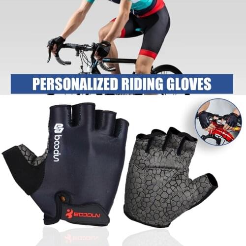 Silicone Non-slip Half Finger Gloves With Wrist Wrap Support Padded Fitness Short Open Finger Glove For Riding Guantes Ciclismo