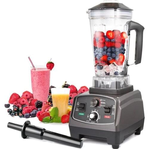 Heavy Duty Commercial Grade Automatic Timer Blender Mixer Juicer Fruit Food Processor Ice Smoothies BPA Free 2L Jar 110V