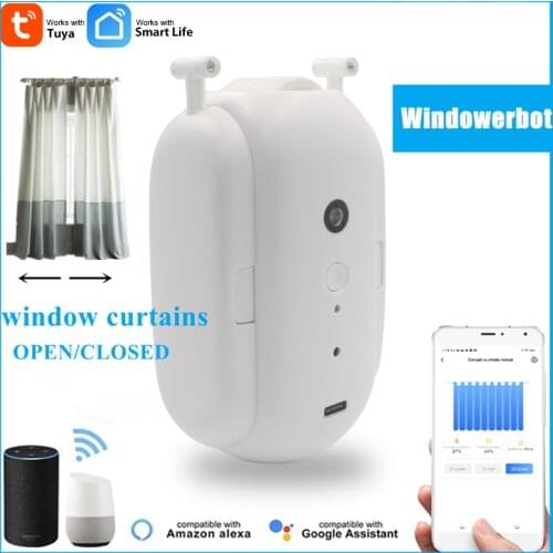 Tuya Smart Bluetooth Window Curtain Open/Closed Robot Windowerbot Via Smart Life APP Control Home Robot With Alexa Google Home