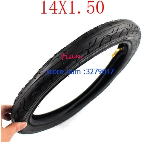 2PCS Bicycle folding bike tire 40-254 14x1.50 tire inner tube bicycle accessories 14-inch tire
