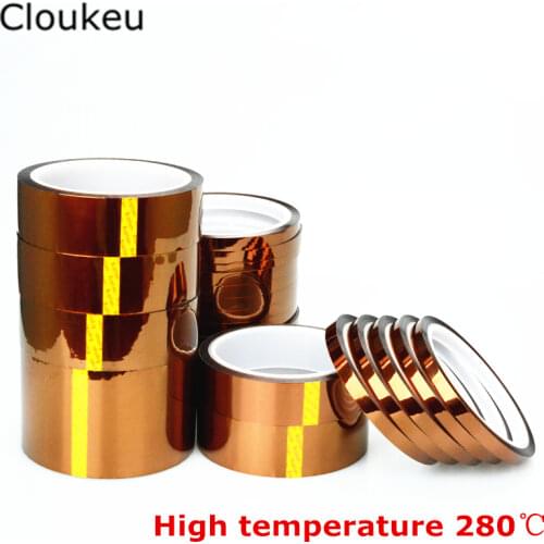 30Yard Amber High temperature tape 40MM-150MM Goldfinger Tape Polyimide tape