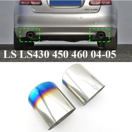 Car Rear Exhaust Muffler Pipe Stainless Steel Tail Pipe Outlet Tip Pipe for Lexus LS LS430 450 460 2004-2005