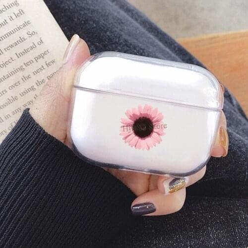 Pink Sunflower Cover For AirPods Pro 3 Air Pods Case Earphone Accessories TPU Protector Airpods3 Case