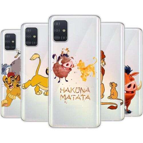 Disney The Lion King For Samsung Galaxy A01 A11 A12 A22 A21S A31 A41 A42 A51 A71 A32 A52 A72 A02S Silicone Phone Case