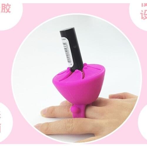 Nail Oil Bottle Holder Display for Nail Bottle Silicone Nail Polish Bottle Holder Multicolor Nail Art Tool Nail Durable Wearable