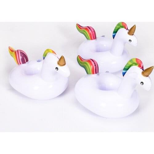 8 Styles Mini Fruit Shape Inflatable Water Swimming Pool Drink Cup Stand Holder Float Toy Coasters For Beverage Beer Bottle