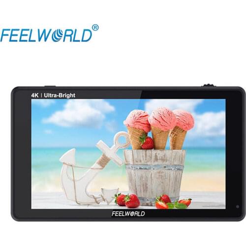FEELWORLD LUT6S 6 Inch 2600nits 3D LUT Touch Screen DSLR Camera Field Monitor with 3G-SDI 4K HDMI Input Output