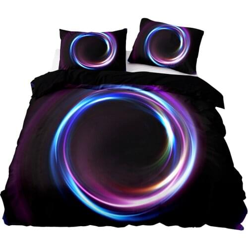 Abstract Style Bright Swirl Pattern Bedding Set, 203×229 Duvet Cover Set With Pillowcase,240×220 Quilt Cover, Blanket Cover