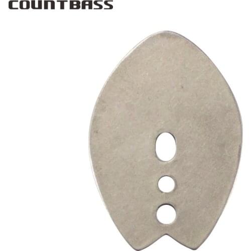 50pcs Swim Jig Blade, Stainless Steel Chatterbait Blade, DIY Vibration Jigs, Casting Wobble fishing Jig Lure