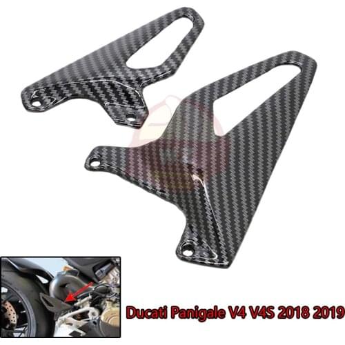 Motorcycle For Ducati Panigale V4 V4S 2018 2019 ABS Plastic Carbon Fiber Heel Guard Foot Guard Fairing