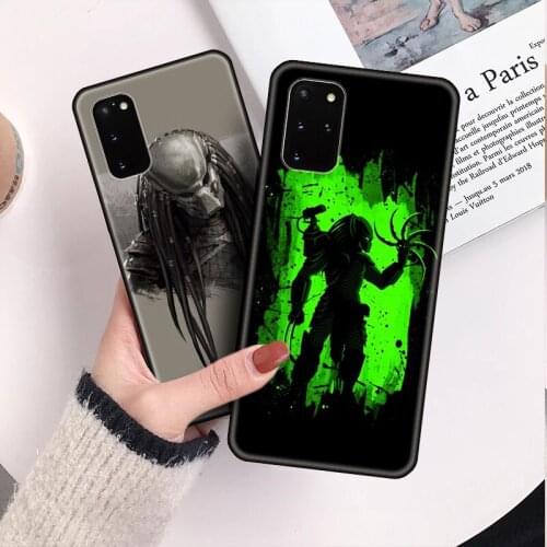 For Samsung Note 9 10 10pro 10Lite Depredador Alien Soft Black Phone Cases J7 Prime 2018 J7 Pro A10 A30 S9 S10 A70 A80 Plus Capa