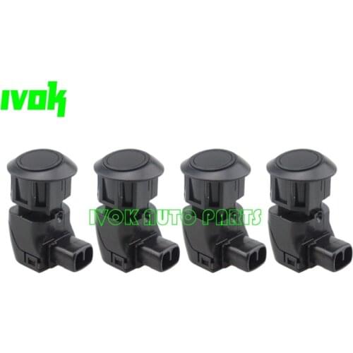 Set (4) PDC Parking Distance Control Assist Sensors For Toyota Alphard MNH10 2005-2008 Black White 89341-58022 8934158022