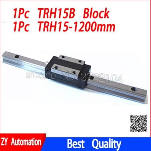 New linear guide rail TRH15 1200mm long with 1pc linear block carriage TRH15B or TRH15A CNC parts