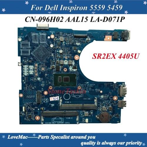 Wholesale Cheap CN-096H02 for Dell Inspiron 5559 Laptop Motherboard AAL15 LA-D071P SR2EX 4405U DDR3L 100% Fully Tested