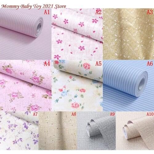 1PCS Children Baby Gift Toy 1:12 Dollhouse Mini Furniture Miniature Rement Doll Accessories Colorful Wallpaper 45*20cm