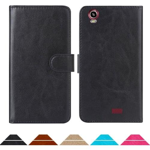 Luxury Wallet Case For Prestigio Muze H3 PU Leather Retro Flip Cover Magnetic Fashion Cases Strap
