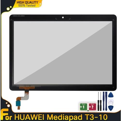 9.6" Touch For Huawei MediaPad T3 10 T3-10 AGS-L03 AGS-L09 AGS-W09 T3 Touch Screen Front Glass Digitizer + Tool + Free Shipping
