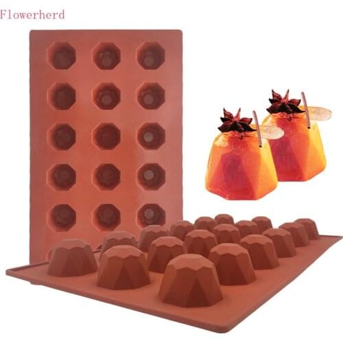 18-hole Diamond Silicone Mold Mousse Cake Mold French Dessert Mold Ice Cream Baking Utensils Soap Mold Fondant Tools Cake Decor