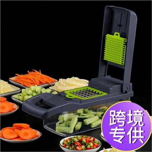 Vegetable and Fruit Slicer, Grater, Vegetable Slicer, Hand Pressed Potato, Carrot Slicer, Drain Bbasket for Kitchen Accessories
