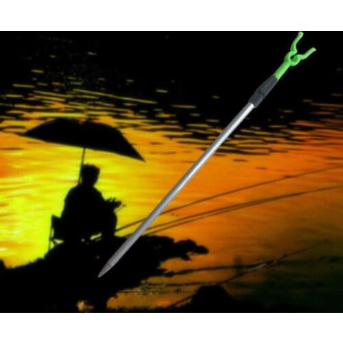 Telescopic Adjustable Outdoor Fishing Rod Pole Holder Rack Metal Stand 53cm