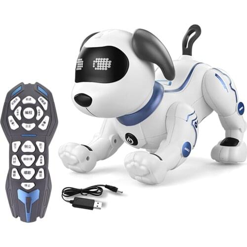New Remote Control Smart Robot Dog Wireless Kids Toy Intelligent Talking Robot Dog Electronic Pet Kid Gift Nearby