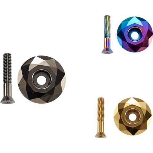 Bicycle Headset Fork Top Cap MTB Bike Stem Top Cap Headset Cover 28.6mm 1 1/8 Inch Steerer Bicycle Parts