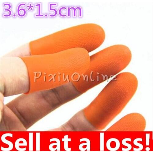 5pc 3.6*1.5cm Waterproof YL329 Non-slip Finger Cots Carved Polished Amber DIY Necessary Protect Finger Hand Tool Parts Sell Loss