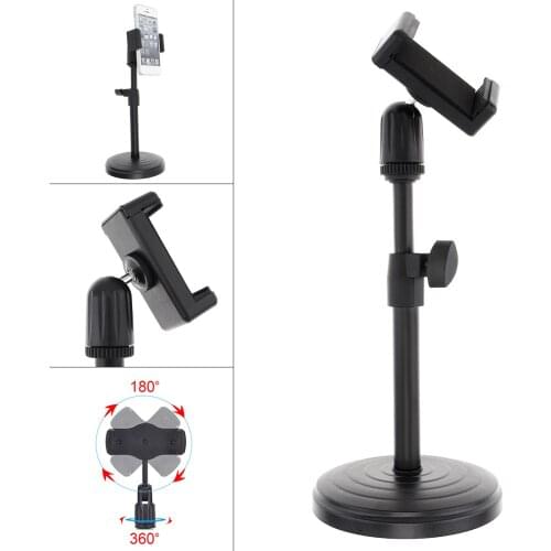 Live Broadcast Extendable Cell Phone Holder with Lifting Mount Stand for Vlog Studio Video Chatting