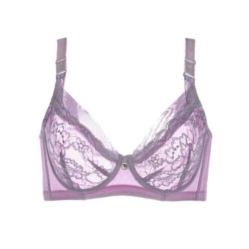 European sexy thin lash deep-V lace women bra 2017 NEW brand adjustive female underwear NO padded transparent bra Charming C3399