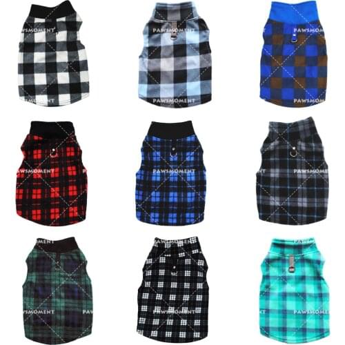 Winter Fleece Pet Dog Clothes for Small Dogs Clothing French Bulldog Warm Harness Vest for Yorkies Dog Accessories XS-3XL