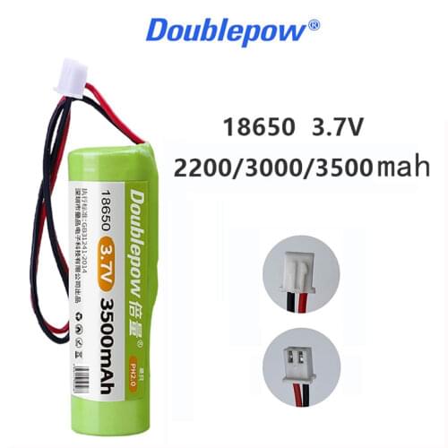 18650 3.7V Rechargeable Lithium Battery Pack 2200mah 3000mah 3500mah LED Light Bluetooth Speaker 4.2V Emergency DIY battery
