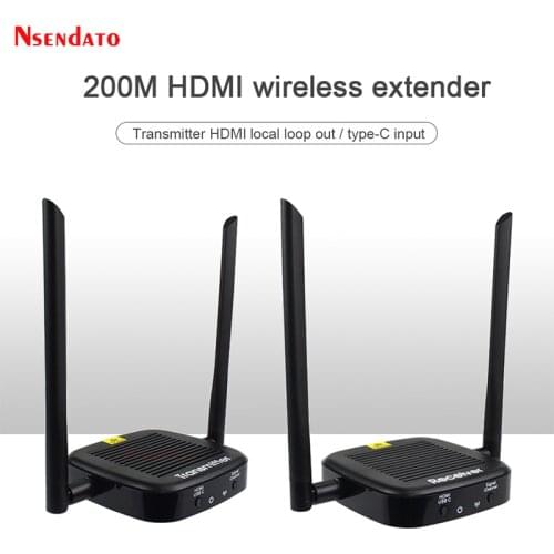 5.8G 200M HDMI Extender Wireless Video Transmitter and Receiver kit 60Hz hdmi Audio Video Extension Switch For Projector Monitor