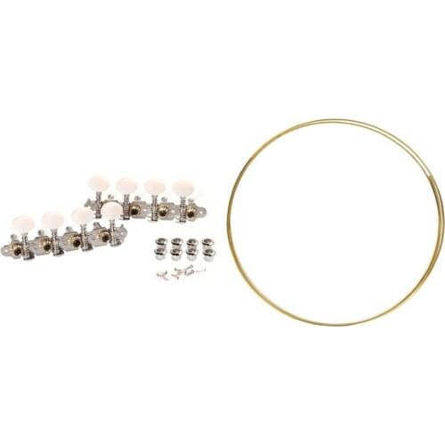 8Ft Copper Fret Wire for Mandolin Banjo Cigar Box Guitar 1.5mm with Mandolin Pegs Machine Heads String Tuning L+R Pegs