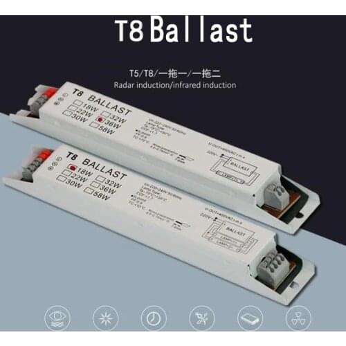 T8 220V-240V 18W 36W 58W Electronic Ballast Fluorescent Lamp Electronic Ballast T8 220V-240V 18W 36W 58W Electronic Ballast Fluo