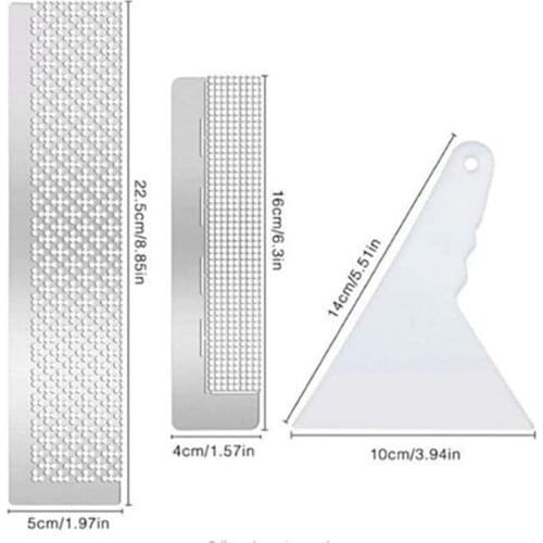 DIY Diamond Painting Ruler Stainless Steel Drawing Tool Square Drills Ruler Embroidery Diamond Fix Tools Corrector Decoration